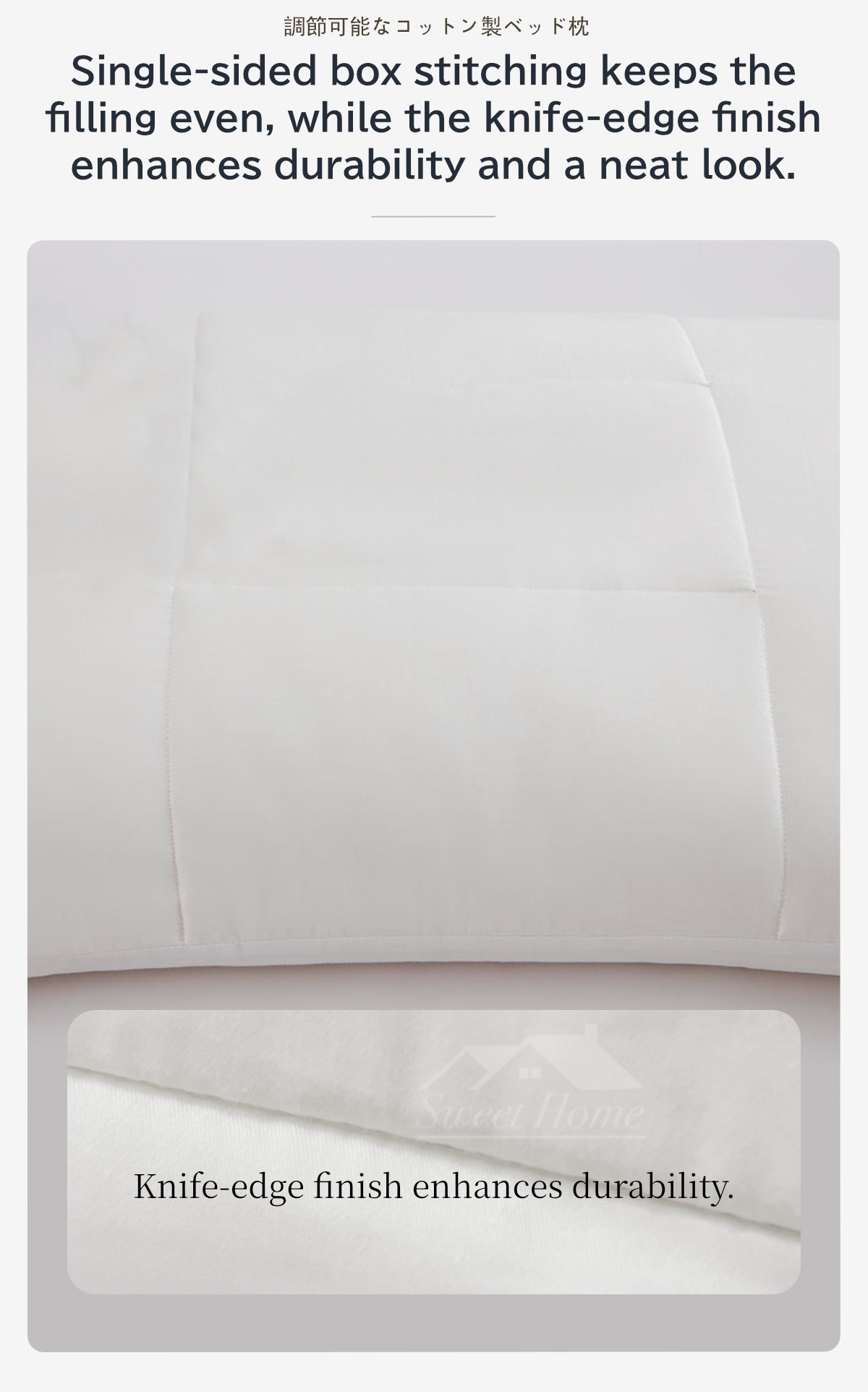 Adjustable Cotton Bed Pillow-8